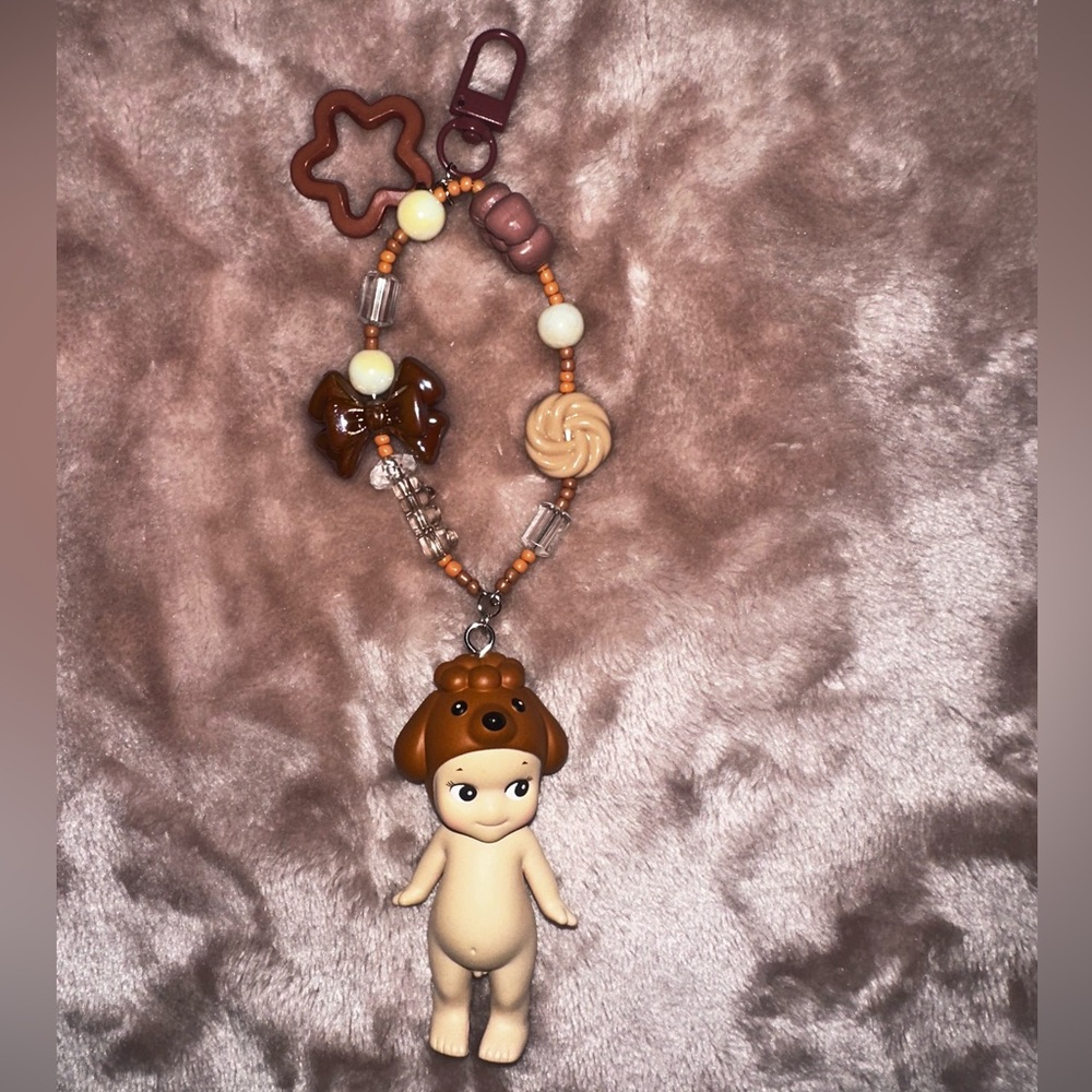 Sonny angel beaded keychain